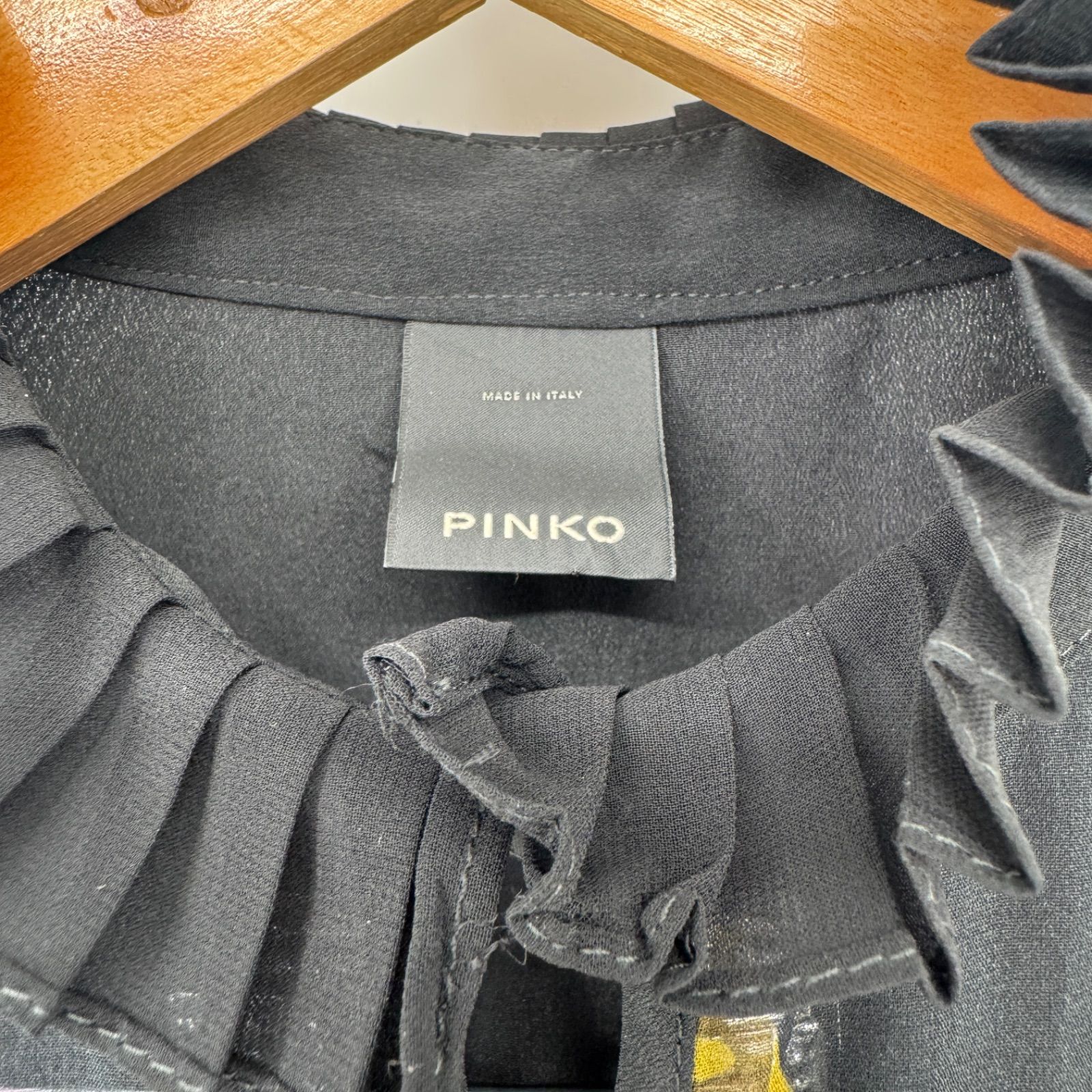 PINKO 長袖 ワンピース USA4 S～M相当 レディース ピンコ イタリア製 