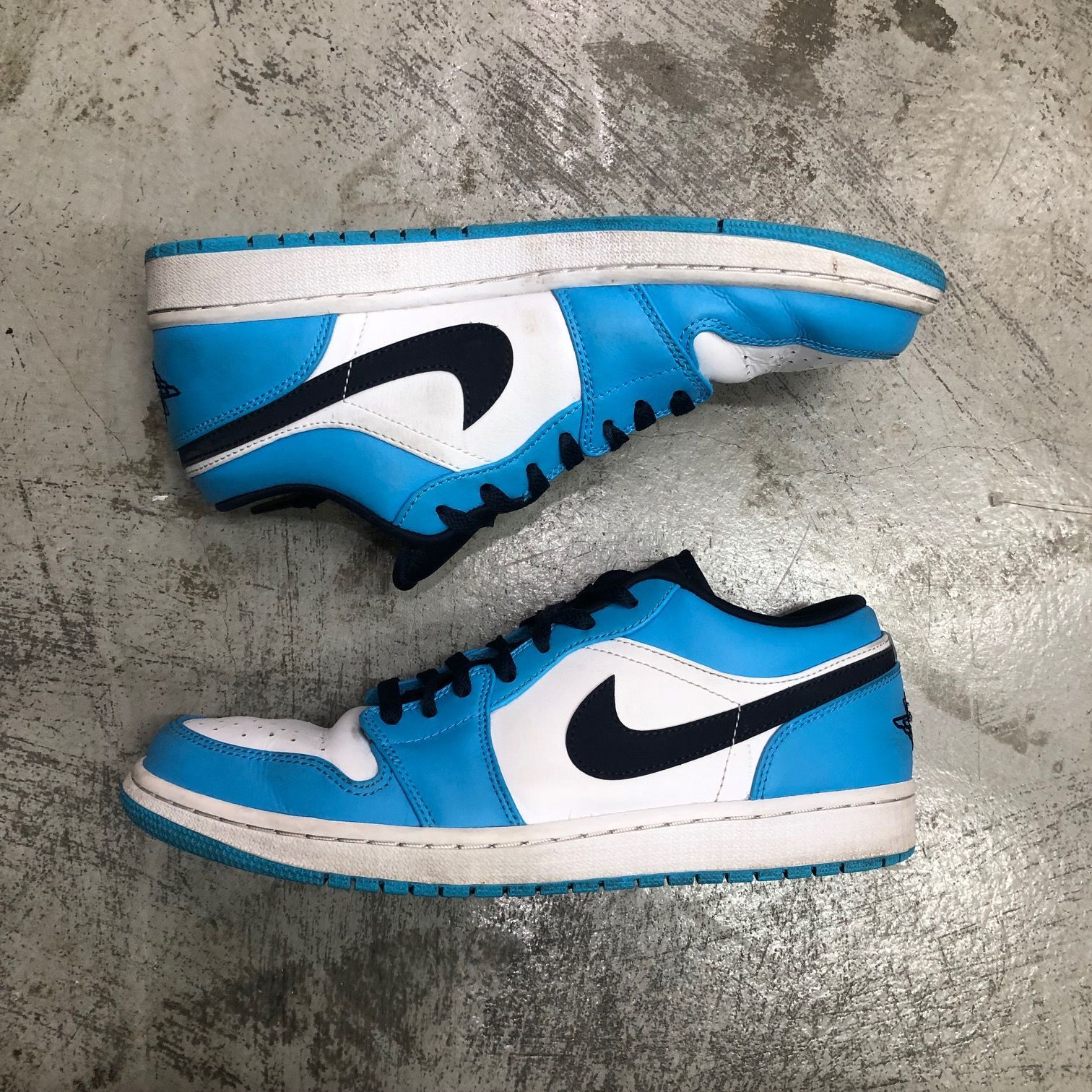 NIKE AIR JORDAN 1 LOW UNIVERSITY BLUE 553558-144 UNC エア 