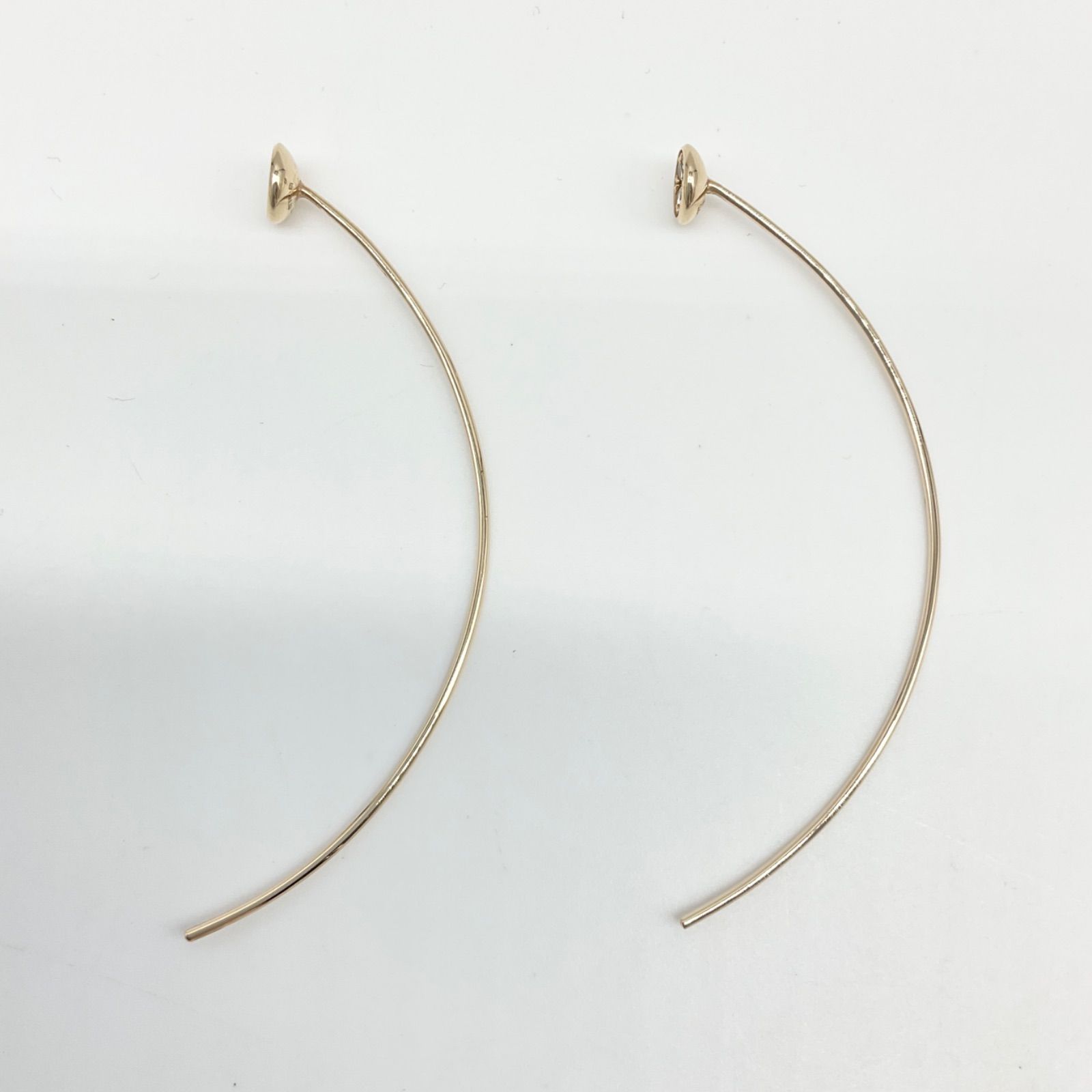 ヒロタカ Hirotaka ピアス K10×ダイヤモンド 美品 アクセサリー（耳