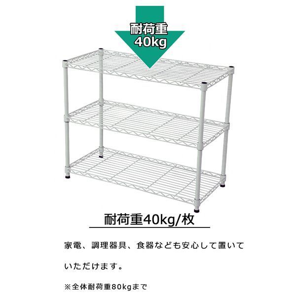 19Φスチールラックセット 幅約75×奥行35