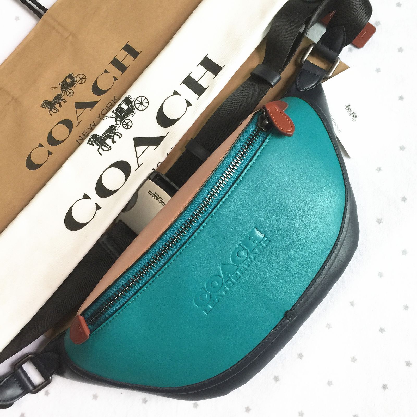 セール中】COACH コーチバッグ C2663 ネイビー系×マルチカラー ...