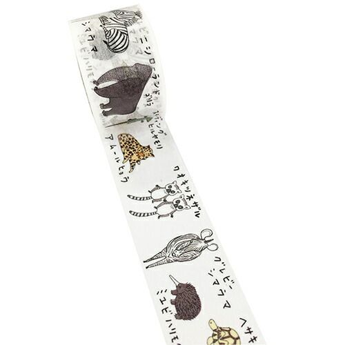 今季新作 まとめ シール堂 マスキングテープ 絶滅危惧種マスキングテープ 陸の絶滅危惧種2 ks-mt-16025 ×15セット