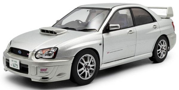 新品 SOLIDO 1/18 スバル インプレッサ WRX STI 2003 (シルバー) 完成
