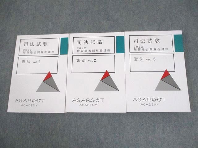 アガルートアカデミー 司法試験 2022 短答過去問解析講座 憲法