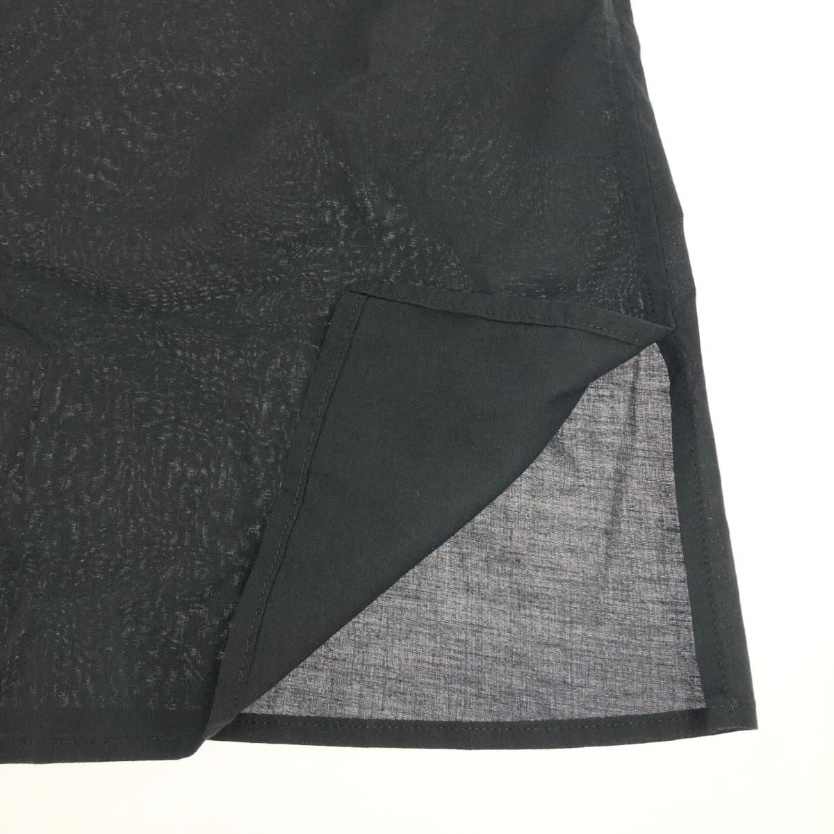 Yohji Yamamoto +NOIR ヨウジヤマモト プリュス ノアール  半袖シャツ 新品同様 サイズ:1 ND-B02-203 ブラック  レディース  無地 新品同様 Yohji Yamamoto +NOIR ヨウジヤマモト プリュス