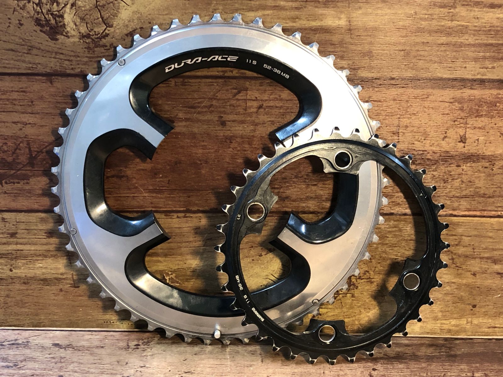 特販格安 SHIMANO DURA-ACE FC-9000 52-36 チェーンリング - 自転車