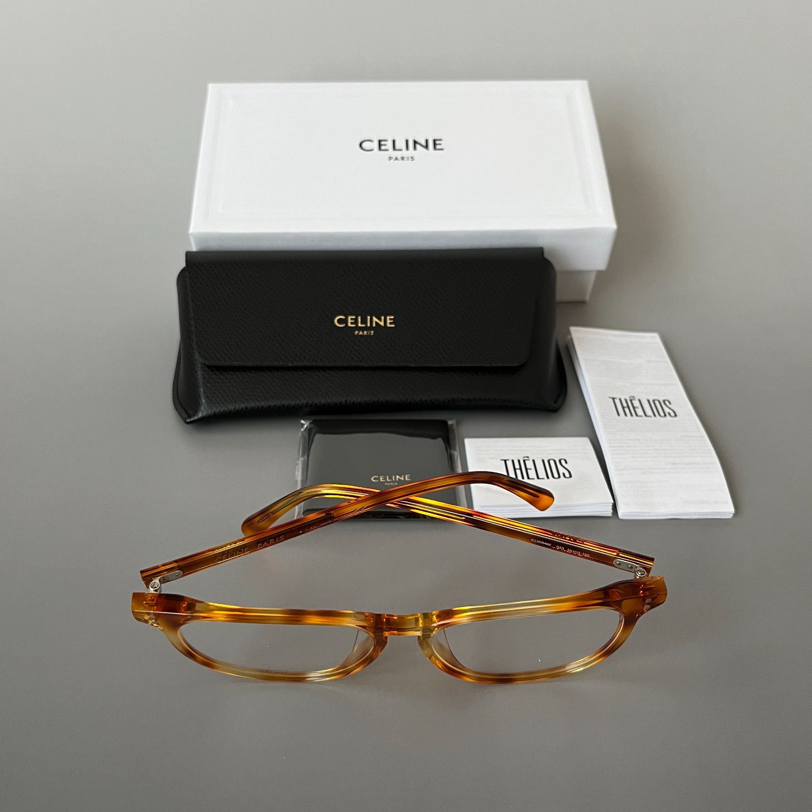 メガネ セリーヌ ウェリントン レディース メンズ CELINE アジアンフィット 新品 ブラウン グラデーション べっ甲柄 眼鏡 おしゃれ -  メルカリ