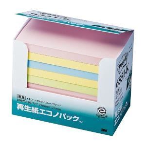 まとめ 住友スリーエム ポストイット R エコノパック TM 製品シリーズ 10個入り 横127×縦75mm 6551-K 混色 10個入 ×2セット