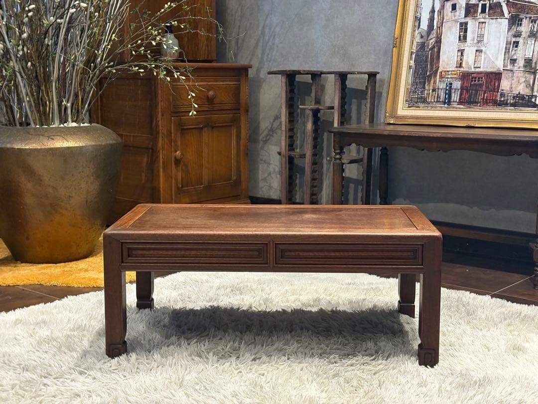 ローテーブル センターテーブル 無垢材 ヴィンテージ アンティーク IZ