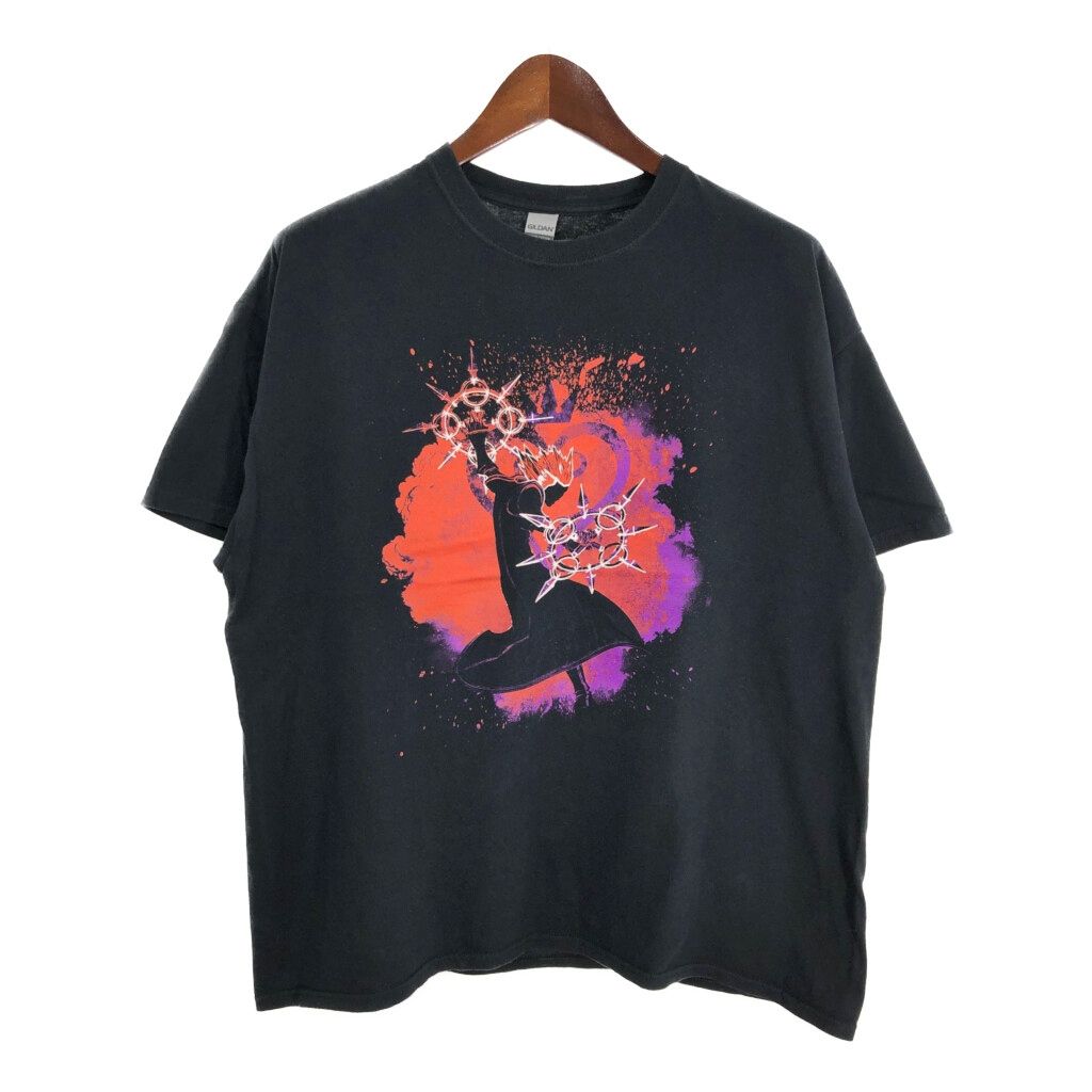 GILDAN キングダムハーツ KINGDOM HEARTS ゼムナス Ｔシャツ ゲーム キャラクター ブラック メンズ XL 古着 U1639
