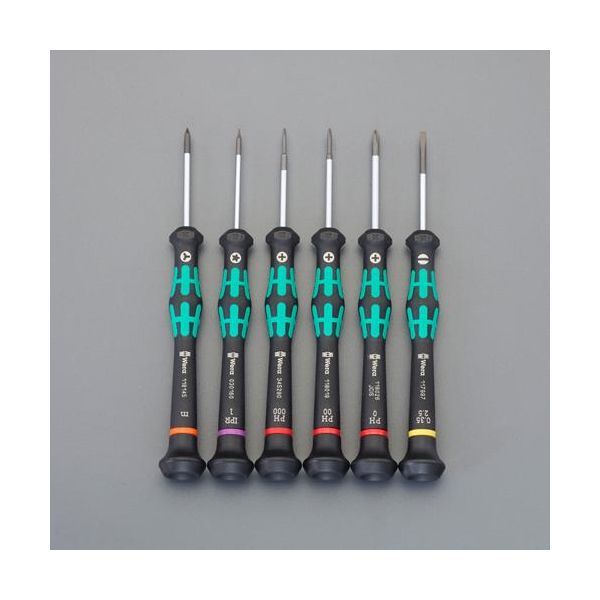 【新品・７営業日以内発送】【個人宅配送】【即納在庫品】エスコ EA550M-150 6本組 ドライバーセット 精密用 EA550M150【沖縄離島販売】