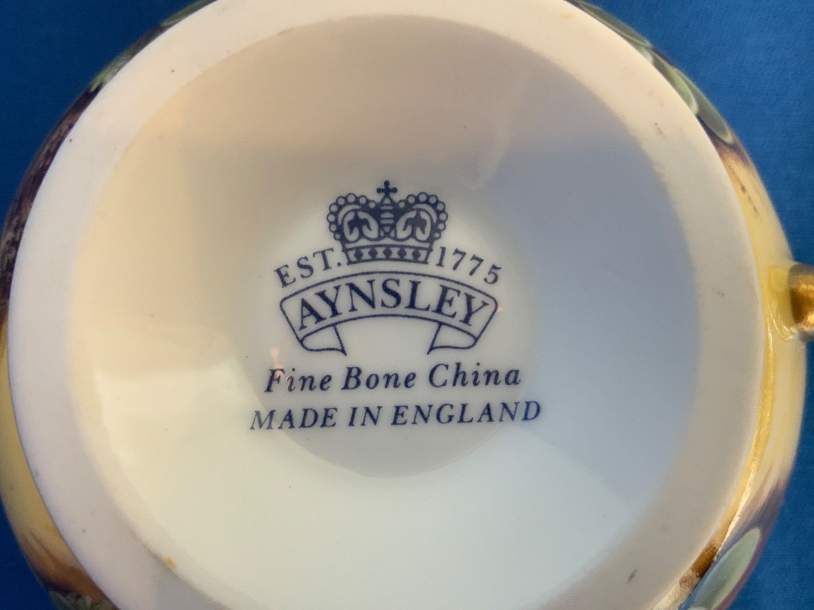 エインズレイ AYNSLEY オーチャードゴールド 英国製 カップ＆ソーサー WWW_OPDRERGINERDOGAN_COM