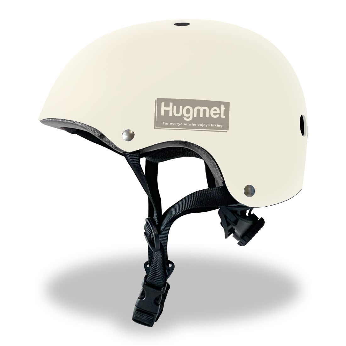 【展示品の為特価】Hugmet 自転車 ヘルメット　ホワイトMサイズ 【 SG規格 認証マーク 】 子供・大人用