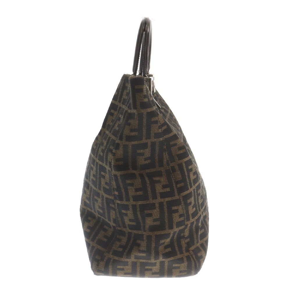 美品　FENDI フェンディ　ズッカ　FF金具　シルバー　銀 美品】フェンディ ベルト ズッカ柄 シルバー金具 レザー