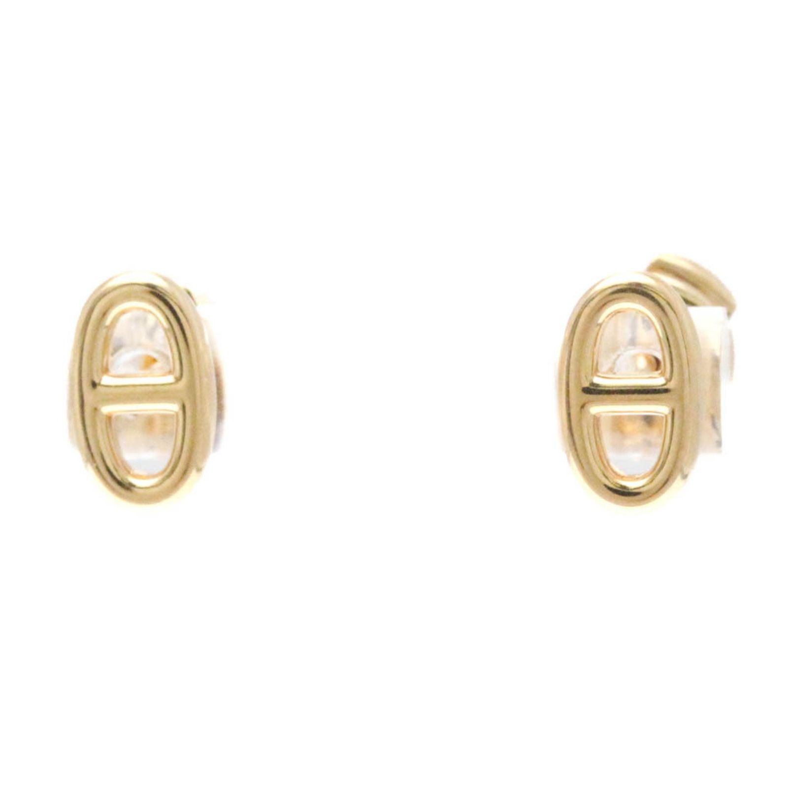 HERMES ゴールドスタッドピアス HERMES ゴールドスタッドピアス