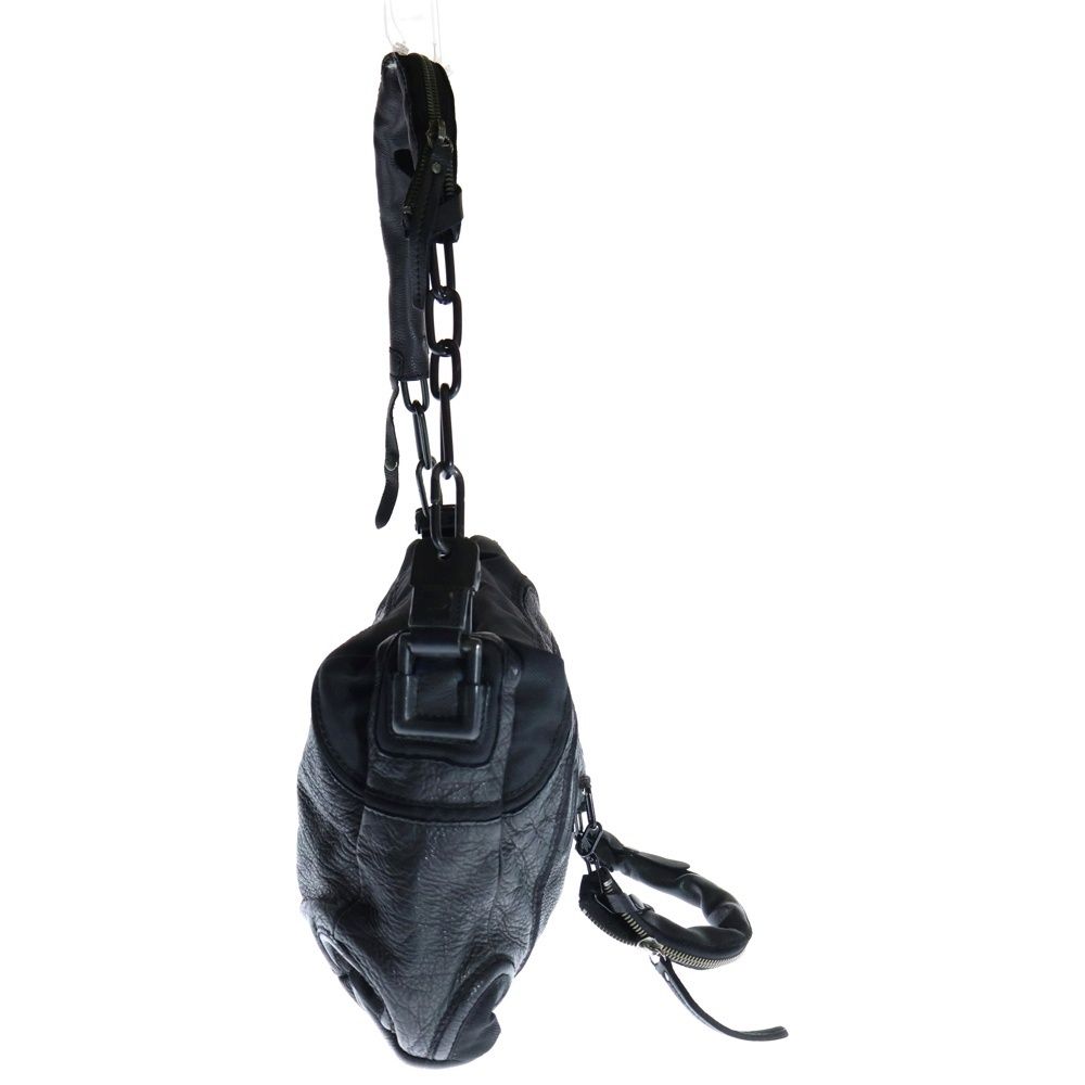 DIESEL (ディーゼル) レザー ショルダーバッグ 黒 2wayバッグ