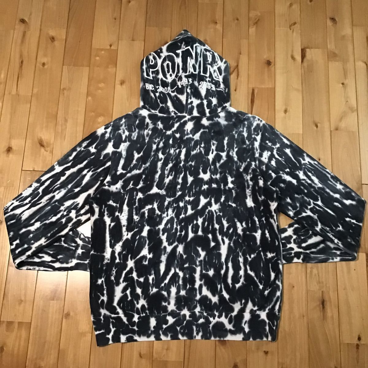 ★XL★ タイダイ シャーク パーカー shark full zip hoodie TIE DYE a bathing ape BAPE エイプ  ベイプ アベイシングエイプ