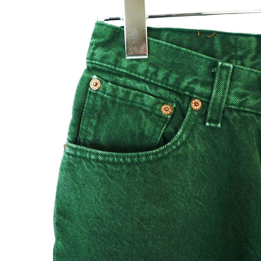 90sUSA製Levi'sリーバイス501デニムパンツカラーデニムボタンフライ