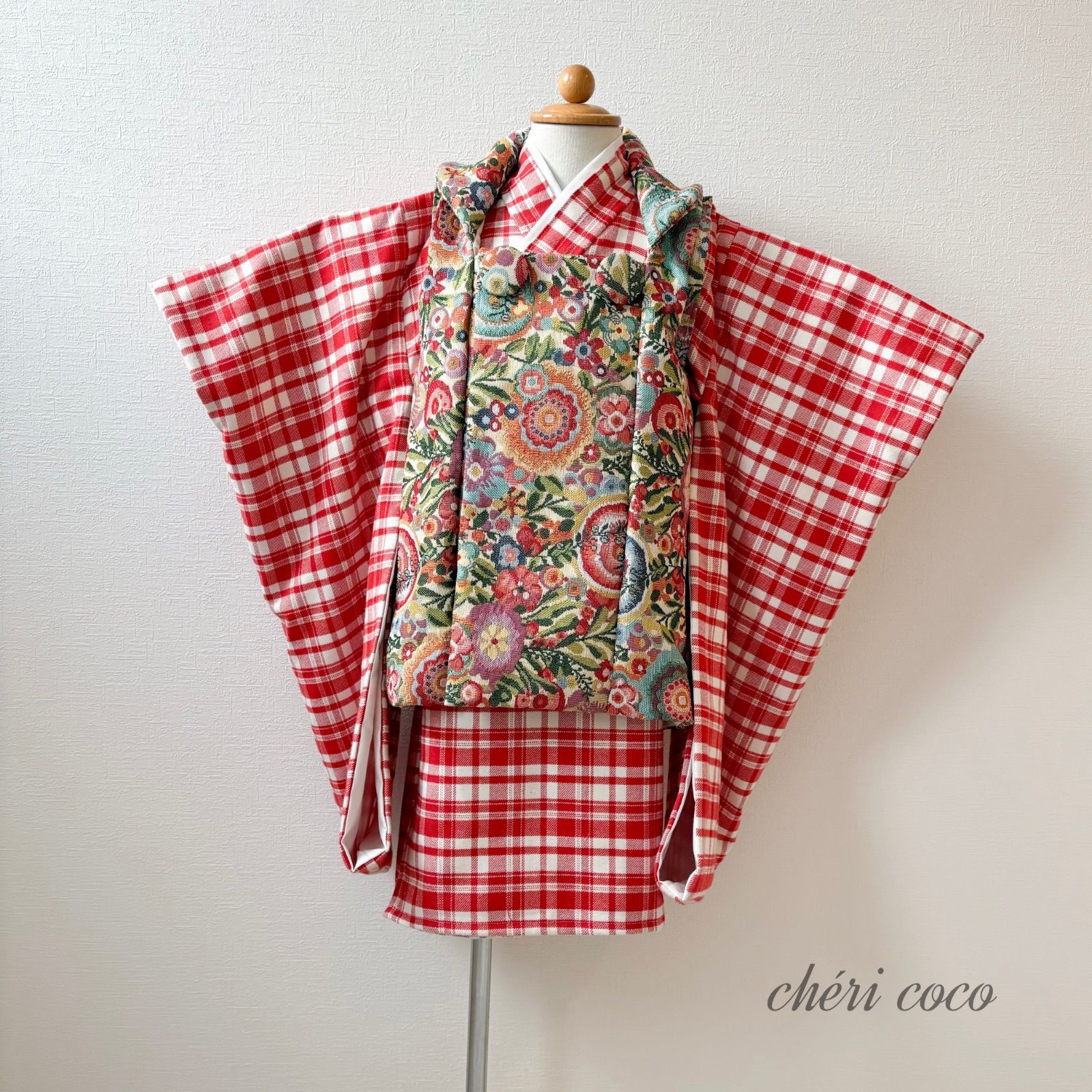 完成品 七五三 セパレート着物 被布 ハンドメイド