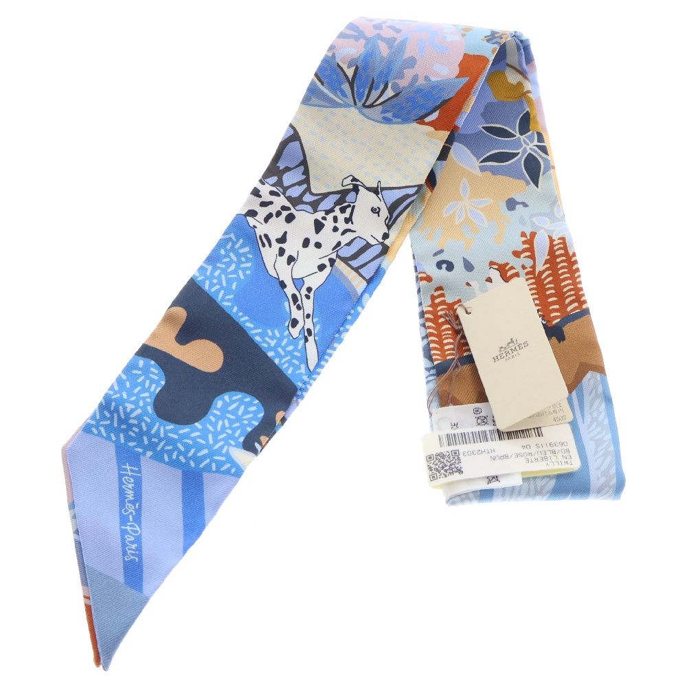 エルメス EN LIBERTE ツイリー 063911S スカーフ HERMES (エルメス