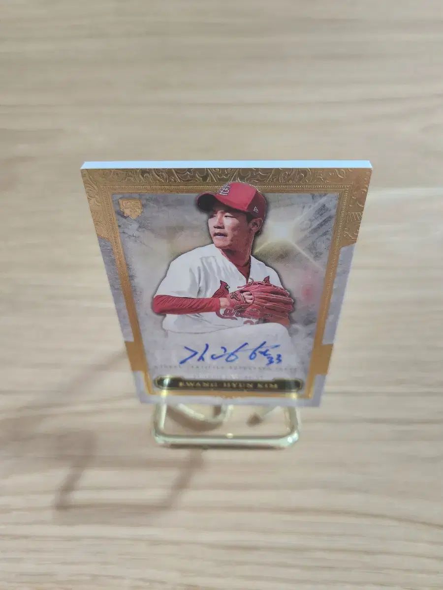 2020 TOPPS トップス 金 廣鉉 キム グァンヒョン サインオート ルーキーベースボールカード マグネットケース付き