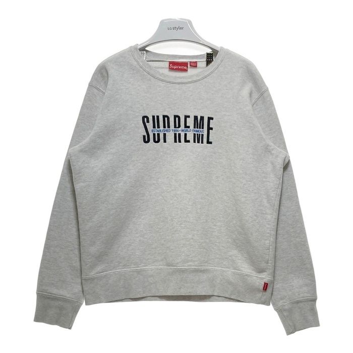 Supreme シュプリーム 18AW World Famous Crewneck グレー sizeS