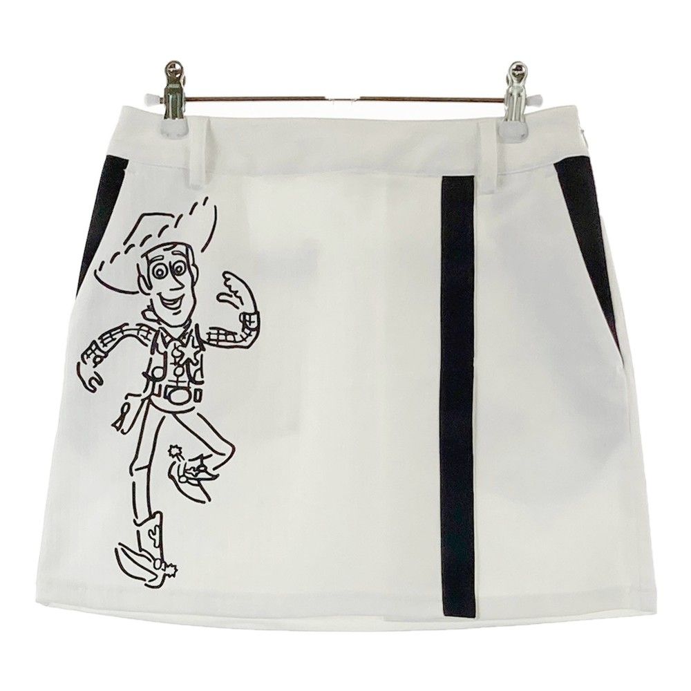 サイズ：S CALLAWAY キャロウェイ 2022年モデル ×TOY STORY DISNEY スカート トイストーリー ウッディー ストライプ柄 ホワイト系 [240101350166]# ゴルフウェア レディース ストスト
