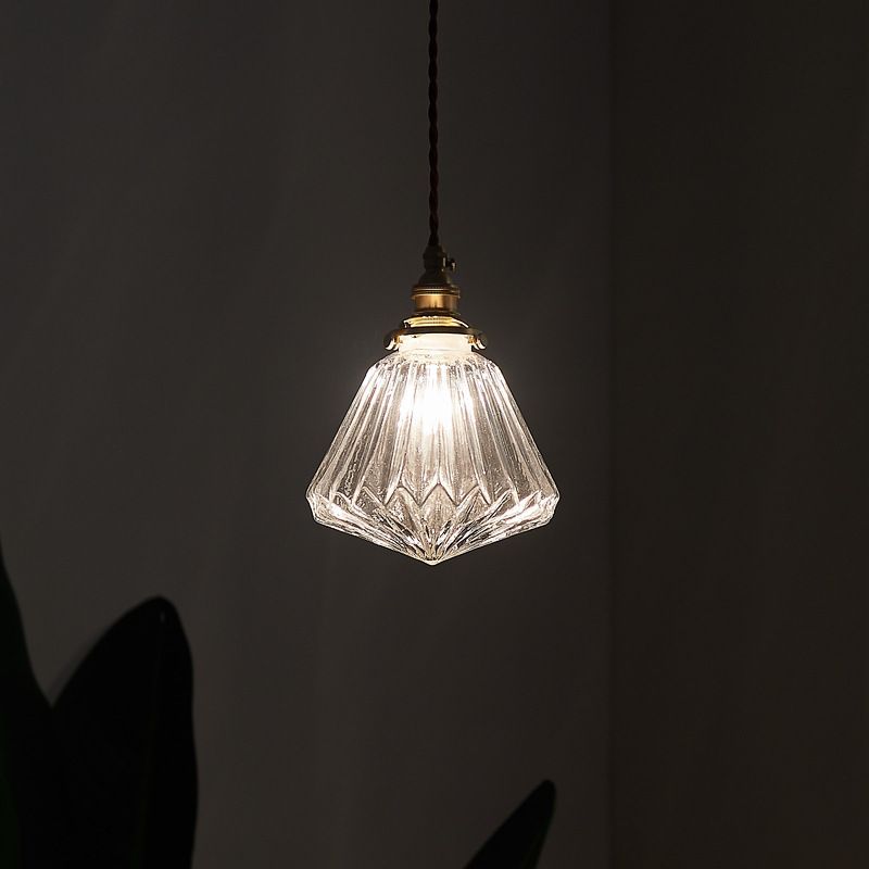 琥珀色 レトロ カフェ ガラス ペンダントライト アンティーク インダストリアル 北欧 真鍮 ソケット 天井 照明 - メルカリ