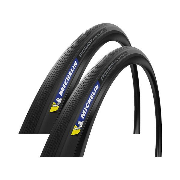 2本セット MICHELIN ミシュラン POWER プロテクション ブラック TLR パワープロテクション オールシーズンタイヤ 自転車 一部地域は除く