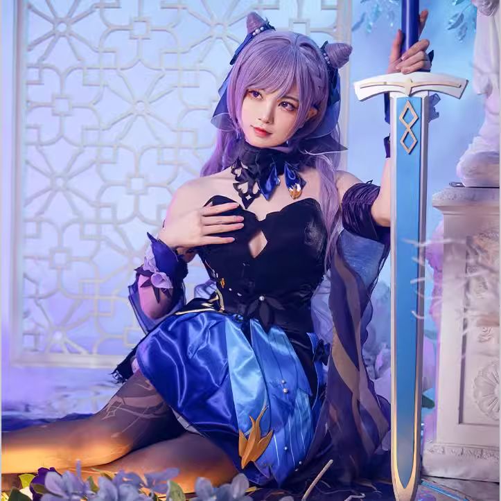 猫屋小舗 原神 刻晴 コスプレ Mサイズ フルセット 猫屋小舗 原