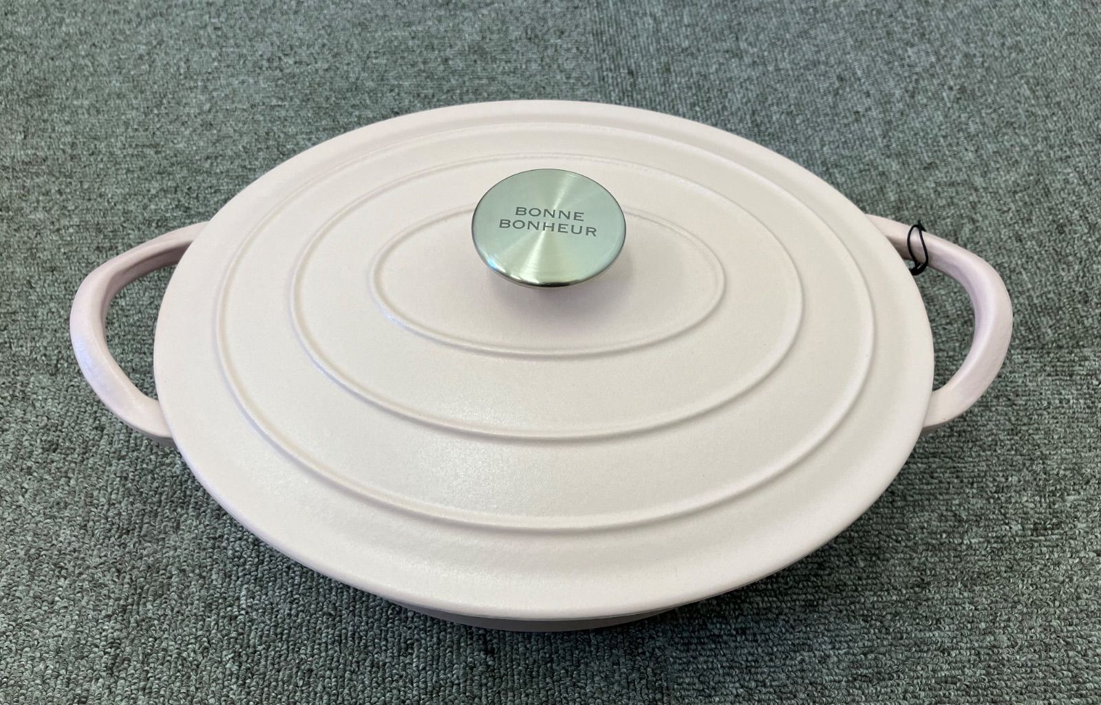 長期保管品 熱伝導に優れたホーロー鍋 おまけミトン付き ボン ボネール ココット 26cm ピンク おまけパクパクミトン付き