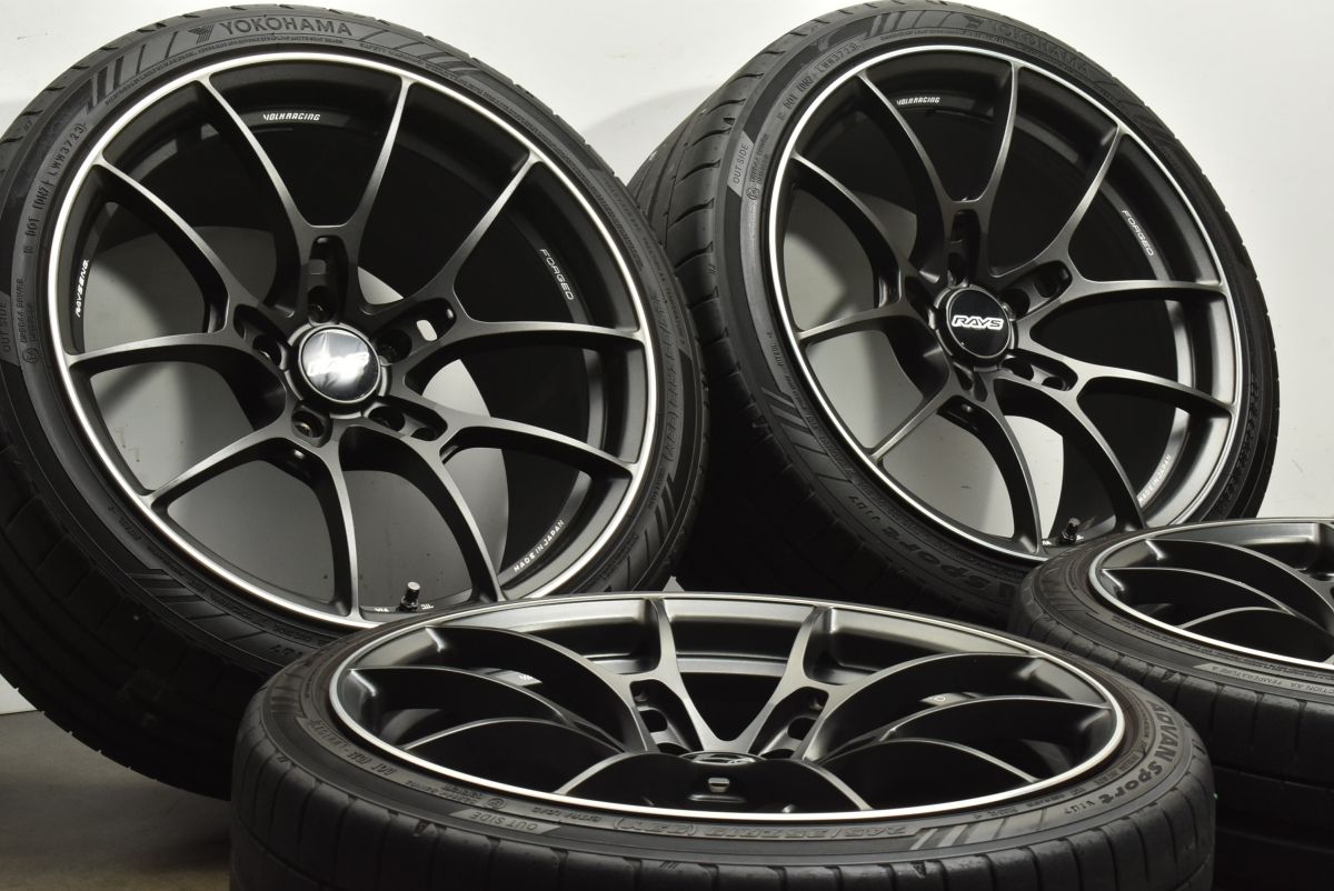 鍛造 RAYS ボルクレーシング G025 19in 9J 23 10J 34 PCD120 ヨコハマ 245 35R19 265 35R19 BMW F87 M2 コンペティション
