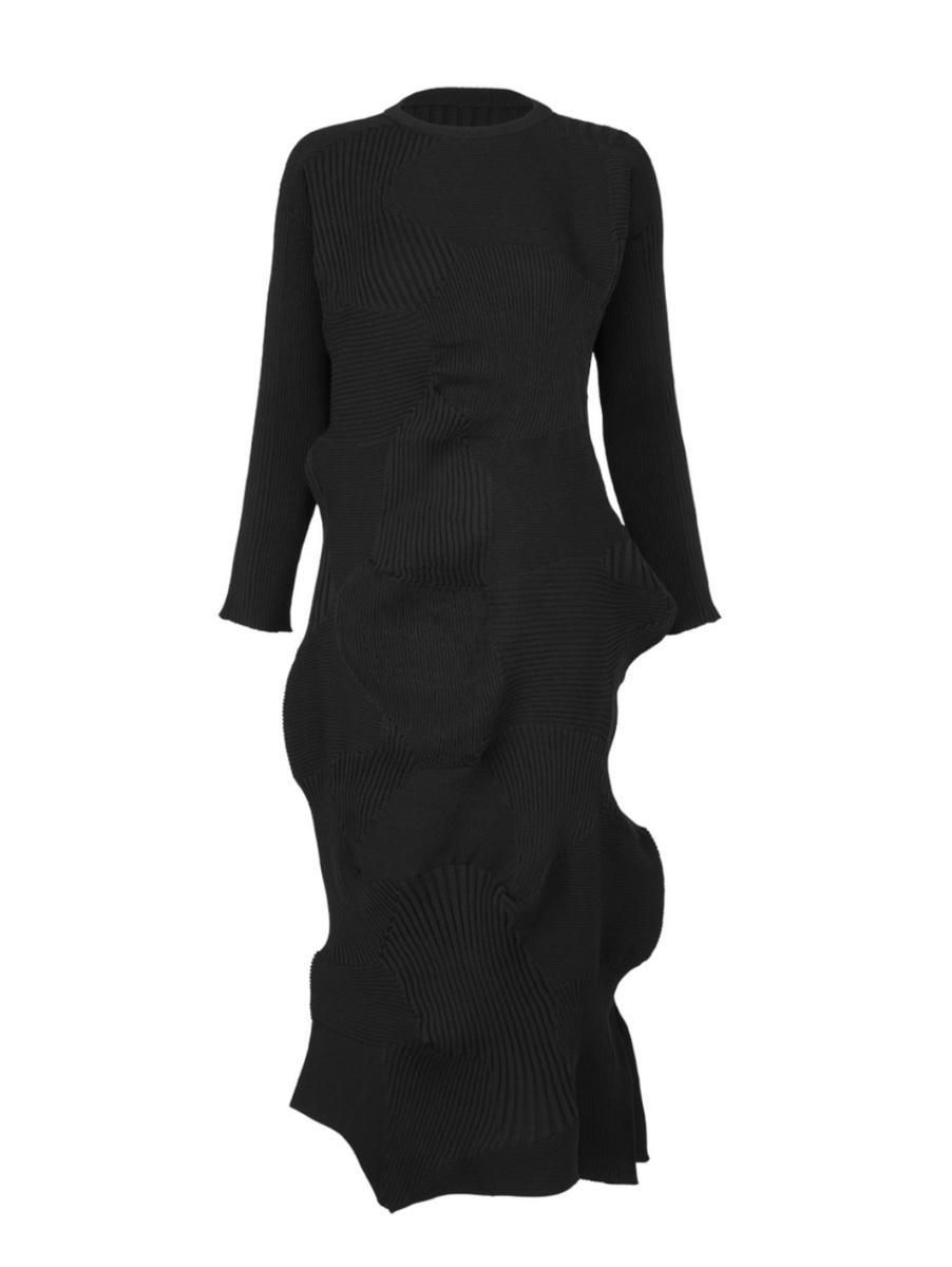 ISSEY MIYAKE コネコネ ワンピース ISSEY MIYAKE イッセイミヤケ IM23 KH295 コネコネ ニット 長袖