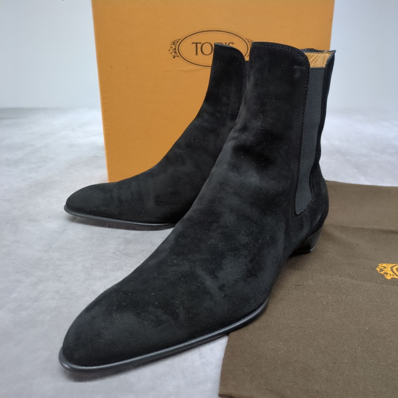 TOD S サイドゴアブーツ 37 24cm スエード トッズ sheer スウェード