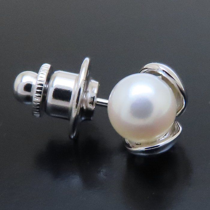 MIKIMOTO ミキモト てんとう虫モチーフ ピン ブローチ パール7.5ミリ 真珠 シルバー レディース 294366 BJ SIROKUMA-CORPORATION_COM