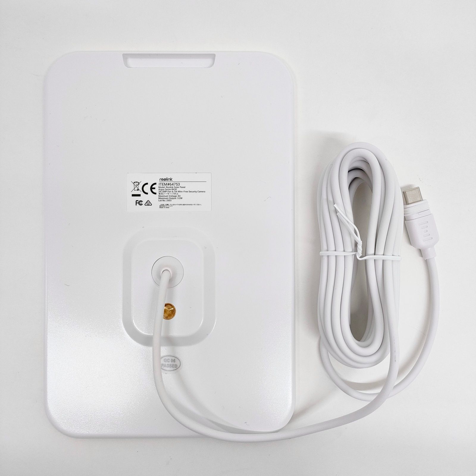 reolink Argus Series B430 防犯カメラ Argus Series B430 - 5MP Wi-Fi Solar Battery Camera with Pan