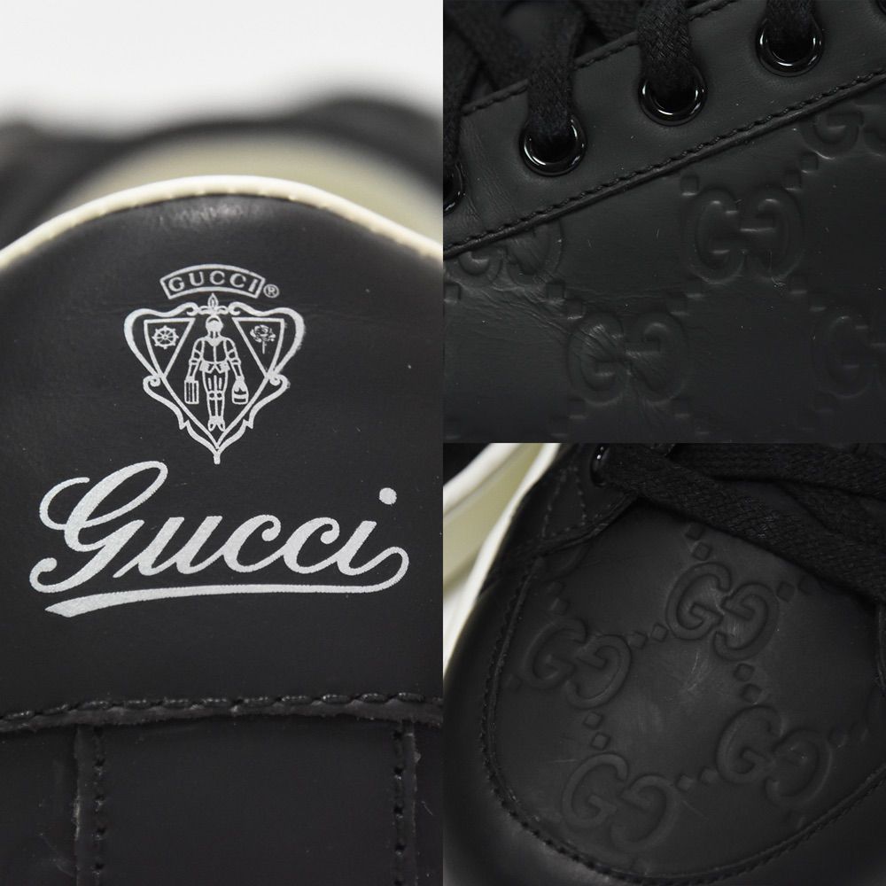 GUCCI グッチ GG グッチシマ エンボス ローカット レザー