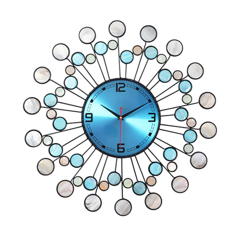 壁掛け時計 アイアン 大型 クロック 貝殻 時計 北欧 おしゃれ 壁掛け