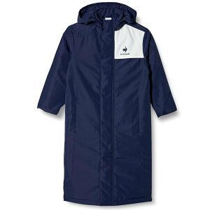 ジュニアサイズ le coq sportif ルコック ガールズ キッズ ジュニア 撥水 中綿コート 中綿ロングコート ベンチコート 女の子 子供服 小学生 小学校 中学生 通学 ジュニアコート ネイビー QMJSJK01-NVY