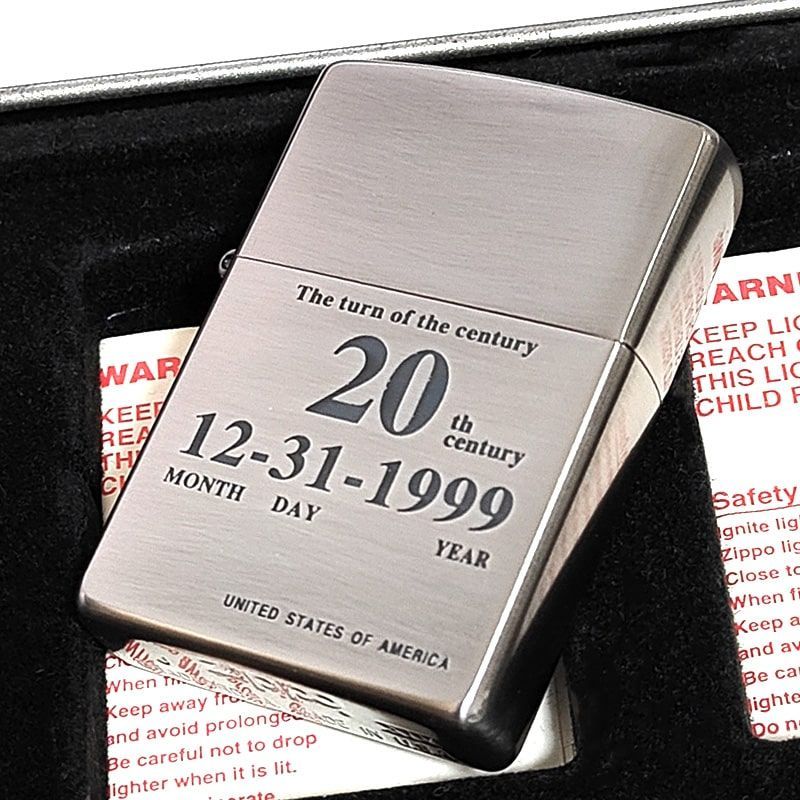 Zippoライター セット 21世紀の始まりと20世紀の終わり　2セット ZIPPO ライター 限定 一点物 レア 20th century ジッポ 2点セット