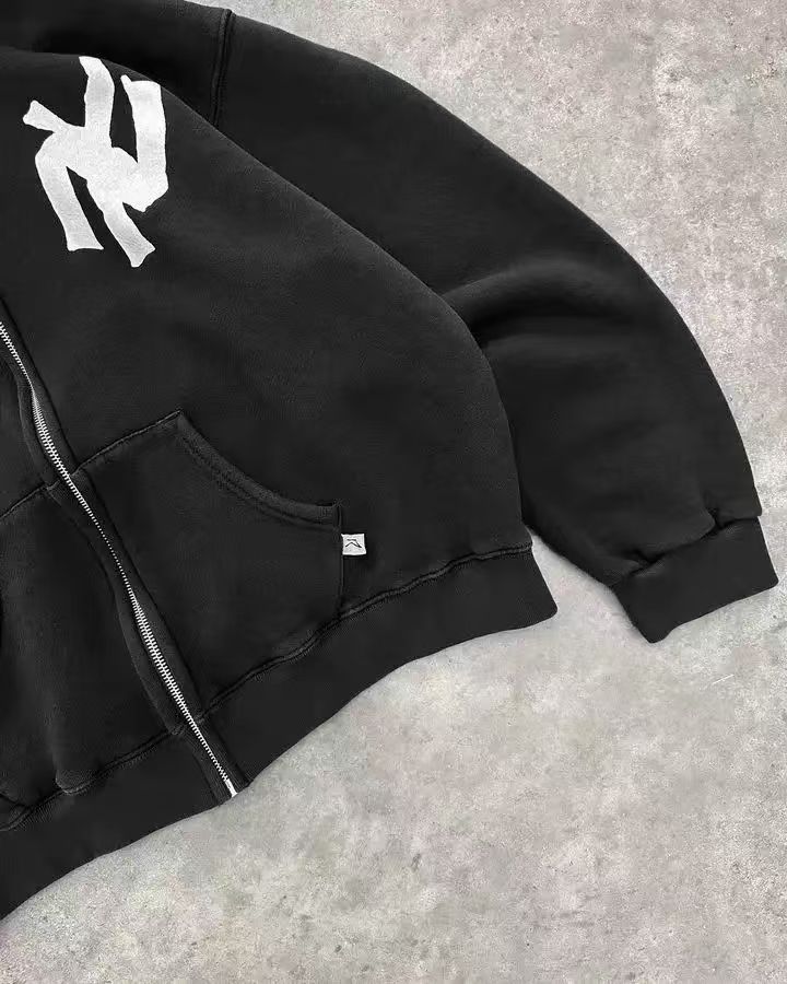 新品 "NY NOODLE" AKIMBO ZIP-UP HOODIE