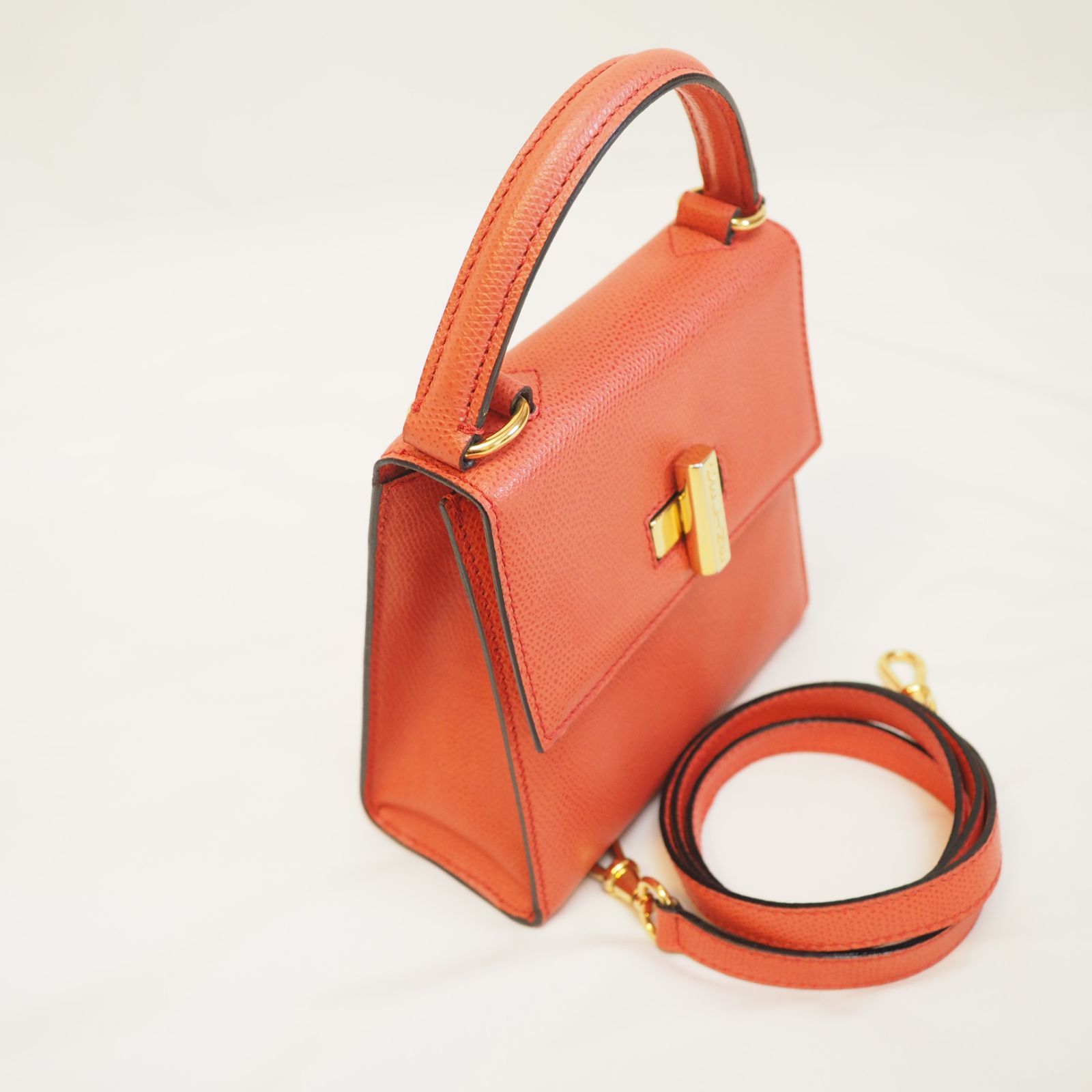 CELINE セリーヌ 2WAY レザー ミニ ハンドバッグ ターンロック - メルカリ