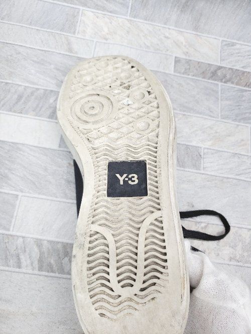 ◇ Y-3 Yohji Yamamoto × adidas NIZZA LOW スニーカー シューズ サイズ27.0㎝ ブラック メンズ P  【1406240014620】