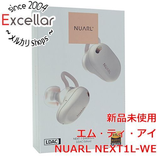 bn:8] NUARL 完全ワイヤレスイヤホン NUARL NEXT1L-WE ホワイト