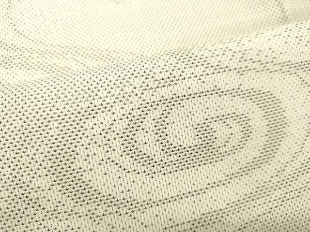 平和屋着物○本場大島紬 白大島 9マルキ 流水文 正絹 逸品 DAAS2038tw  