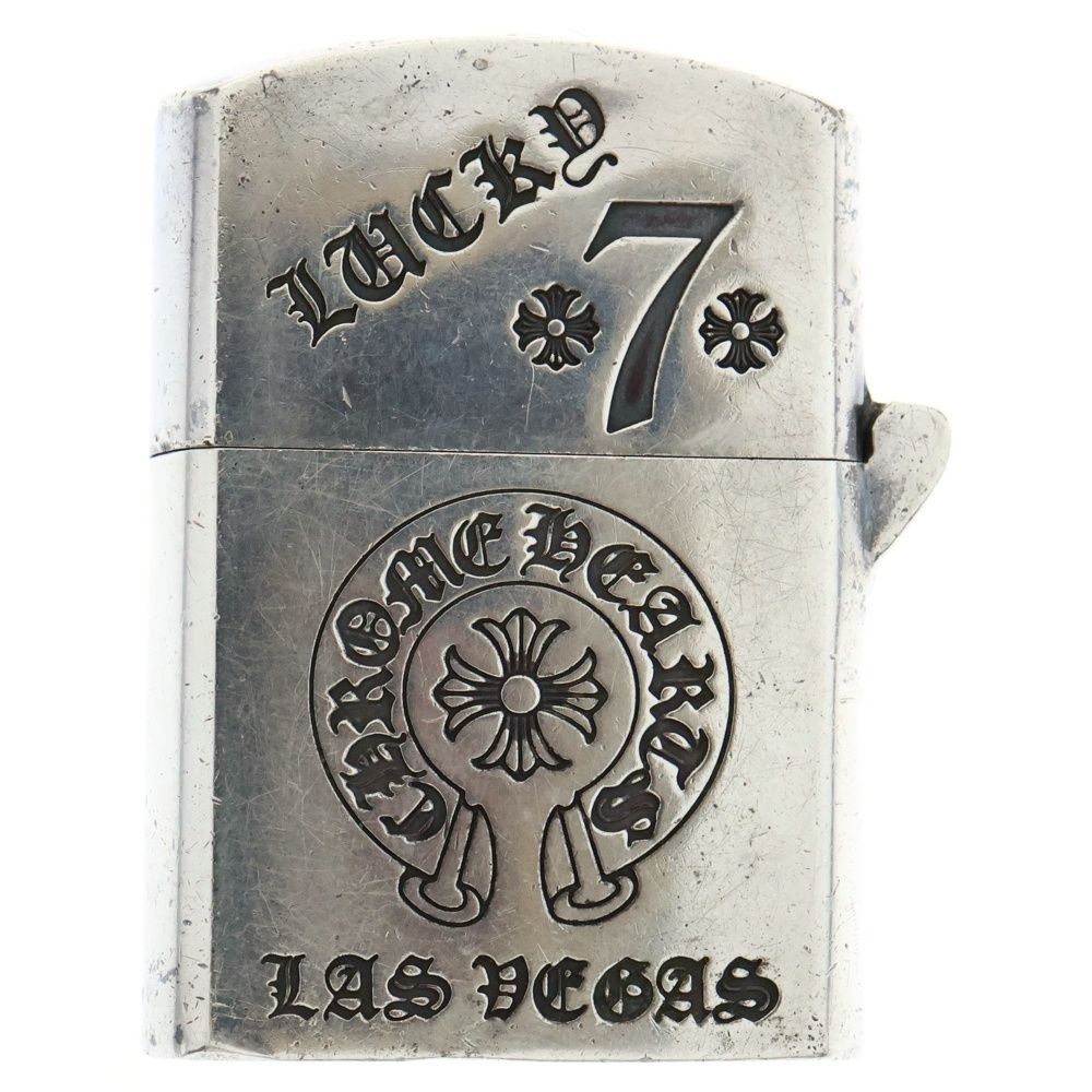 CHROME HEARTS クロムハーツ ZIPPO LIGHTERZ-V7 LAS VEGAS スモールCHクロス ラッキー7 ラスベガス ジッポライター シルバー