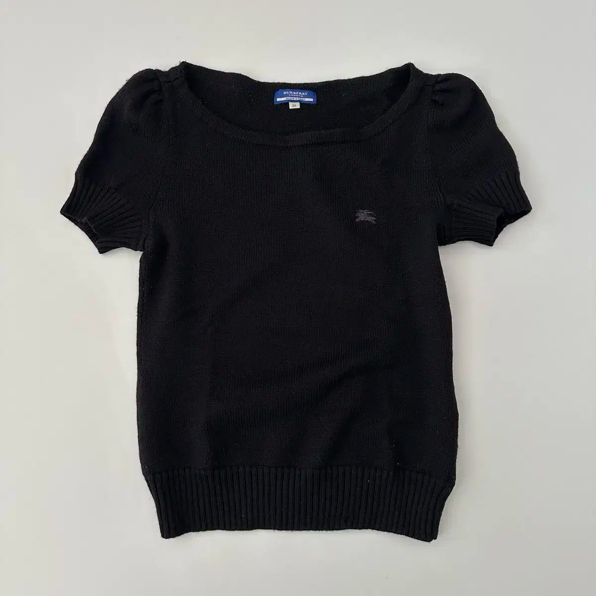 BURBERRY バーバリー ブルーレーベル burberry ロゴ 半袖 ニット