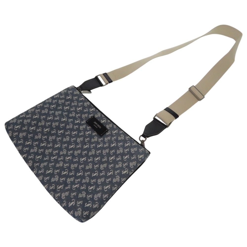 JIMMY CHOO JCモノグラム ショルダーバッグ キミー デニム ジミー チュウ23年春メンズバッグ＆財布、JCモノグラム×デニムの