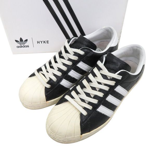 ADIDAS × HYKE アディダス × ハイク コラボ B35757 SUPER STAR 80S スーパースター クロコダイル柄 レザー  スニーカー シューズ 46536 - メルカリ