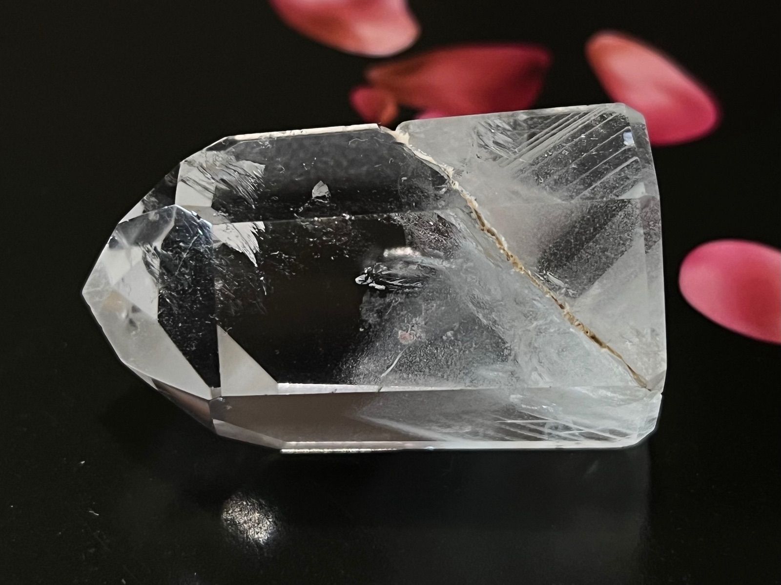 龍脈水晶 ホワイトファントム クリスタル 水晶 原石 ポリッシュ